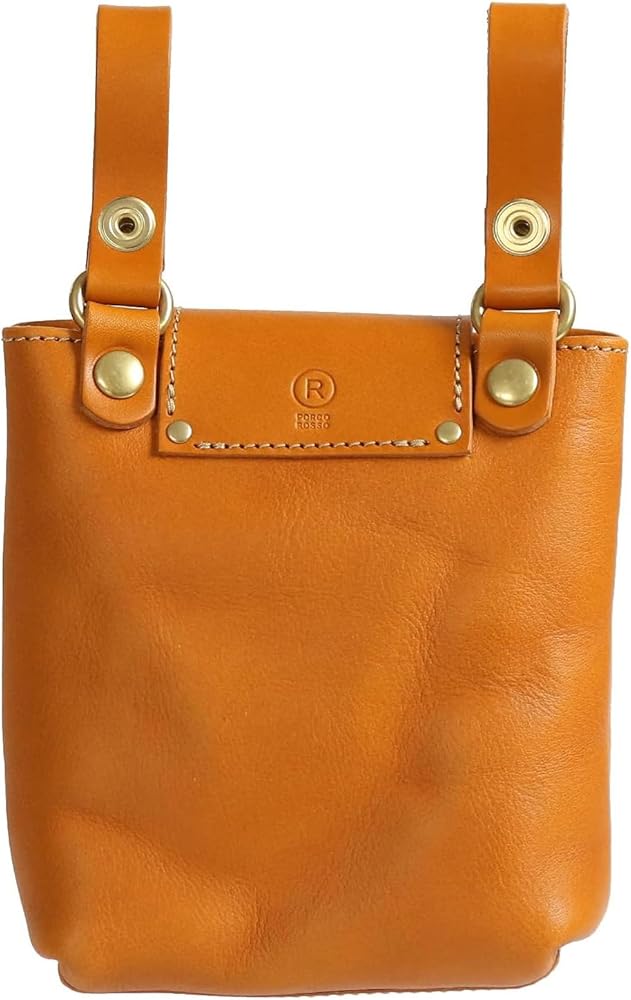 Amazon | [PORCO ROSSO] ベルトポーチ 本革 メンズ レディース 革 栃木